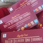 Loyalty Cards from Rollin Delivery and Errands